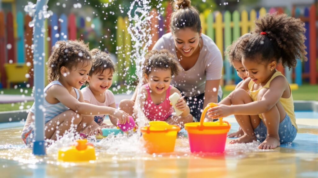 jeux d'eau animation 3 6 ans