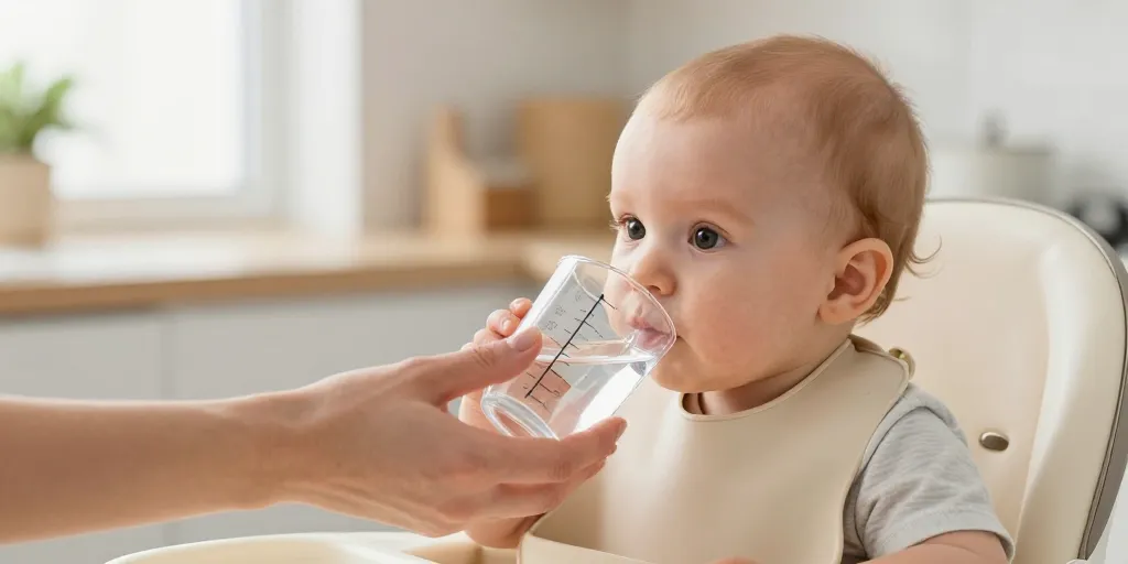 donner de l eau a bebe