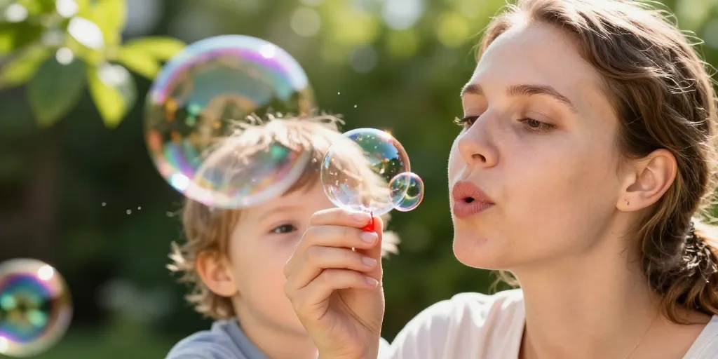 faire bulle savon